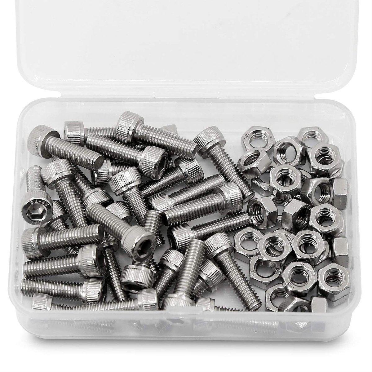 * 20mm 30 Stuks Inbusbout en Moer Combinatie Doos 304 Roestvrijstalen Inbusbouten