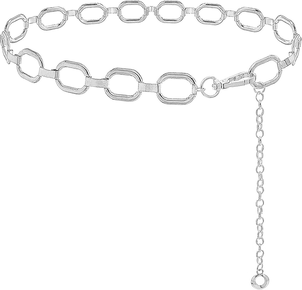 Metalen Taille Ketting voor Vrouwen Chunky Belly Link Chain Belt voor Jurken