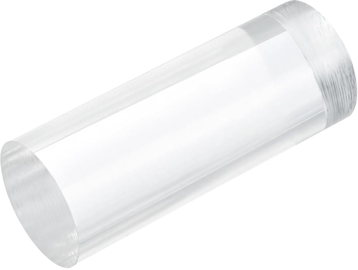 1 stuk acryl kunststof staven, rond, 40 mm x 100 mm, acrylstaaf, transparant, voor modelbouw, doe-het-zelf, architectuurmodelbouw, doe-het-zelf zandtafel