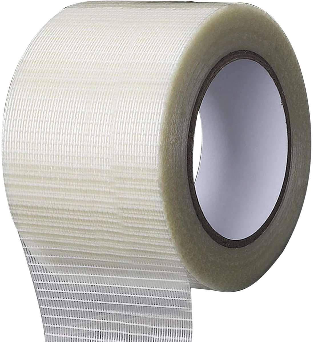 luifel reparatieband, 80 mm x 20 m transparante glasvezelband, gaasstreep vezelband, eenzijdig sterke omsnoeringsband voor camperluifels, tenten, bootafdekkingen, waterdicht en scheurvast