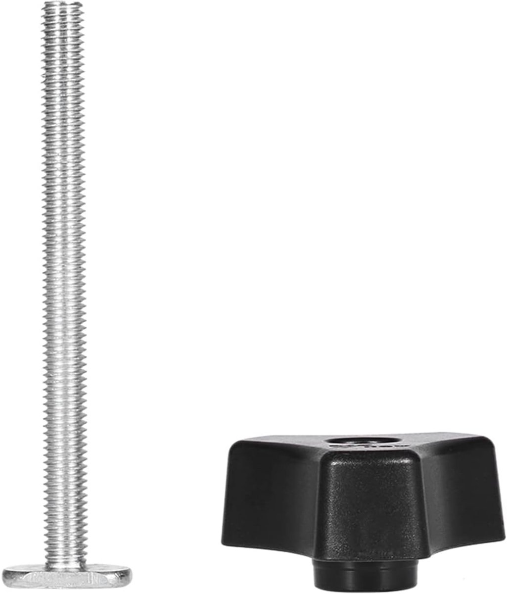 T-sleuf T-track klemset Hele klemmen Set T Schroef en plastic knop Moer Metaal Snelwerkend M8 Draad(T Screw and Plastic Knob Nut)