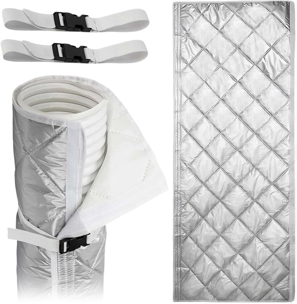 Isolatiehuls voor airconditioningsslang, 150 x 53 cm | Draagbare bescherming voor airconditioningsslang, beschermhoes voor draagbare airconditioners