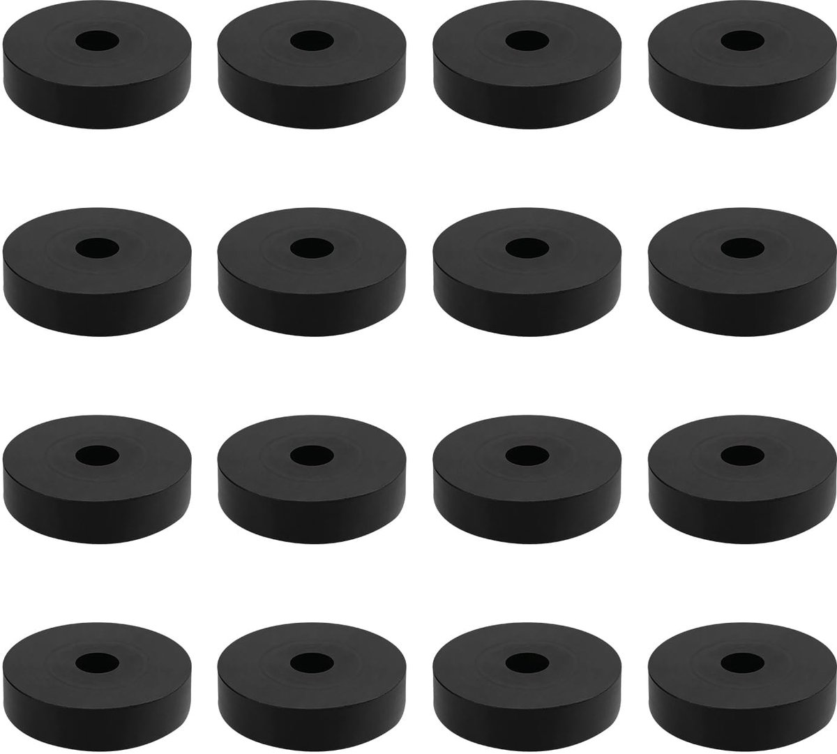16 stuks rubberen afdichtingen, afstandshuls van kunststof M6, 30 mm buitendiameter, 6 mm binnendiameter, 6 mm dikte, kunststof scheider voor huishouden, auto, container.