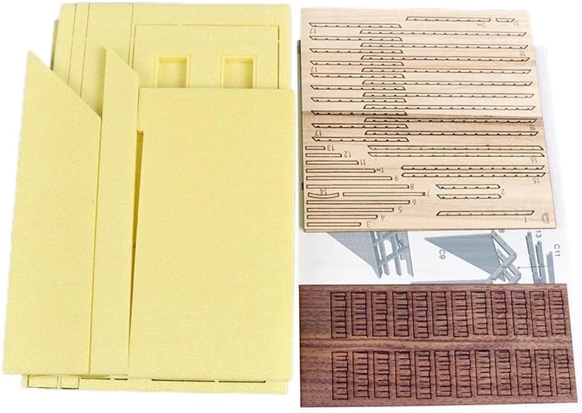 Hellery demontage 1/35 bouwmodellen, ruïnehuis in Europese stijl, miniatuur schilderachtige 3D-puzzel voor modelspoorwegen en diorama's, perfect voor hobbyisten