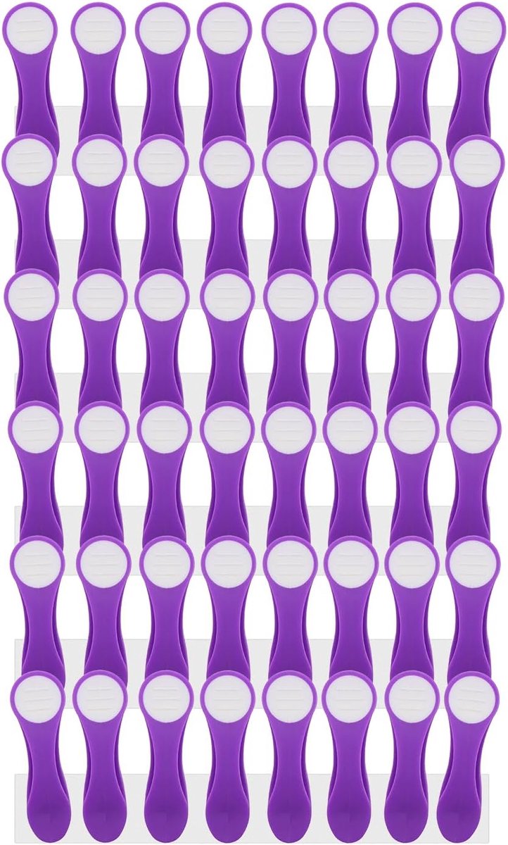 Wasknijpers met roestvrijstalen veren Soft Grip Touch Violet