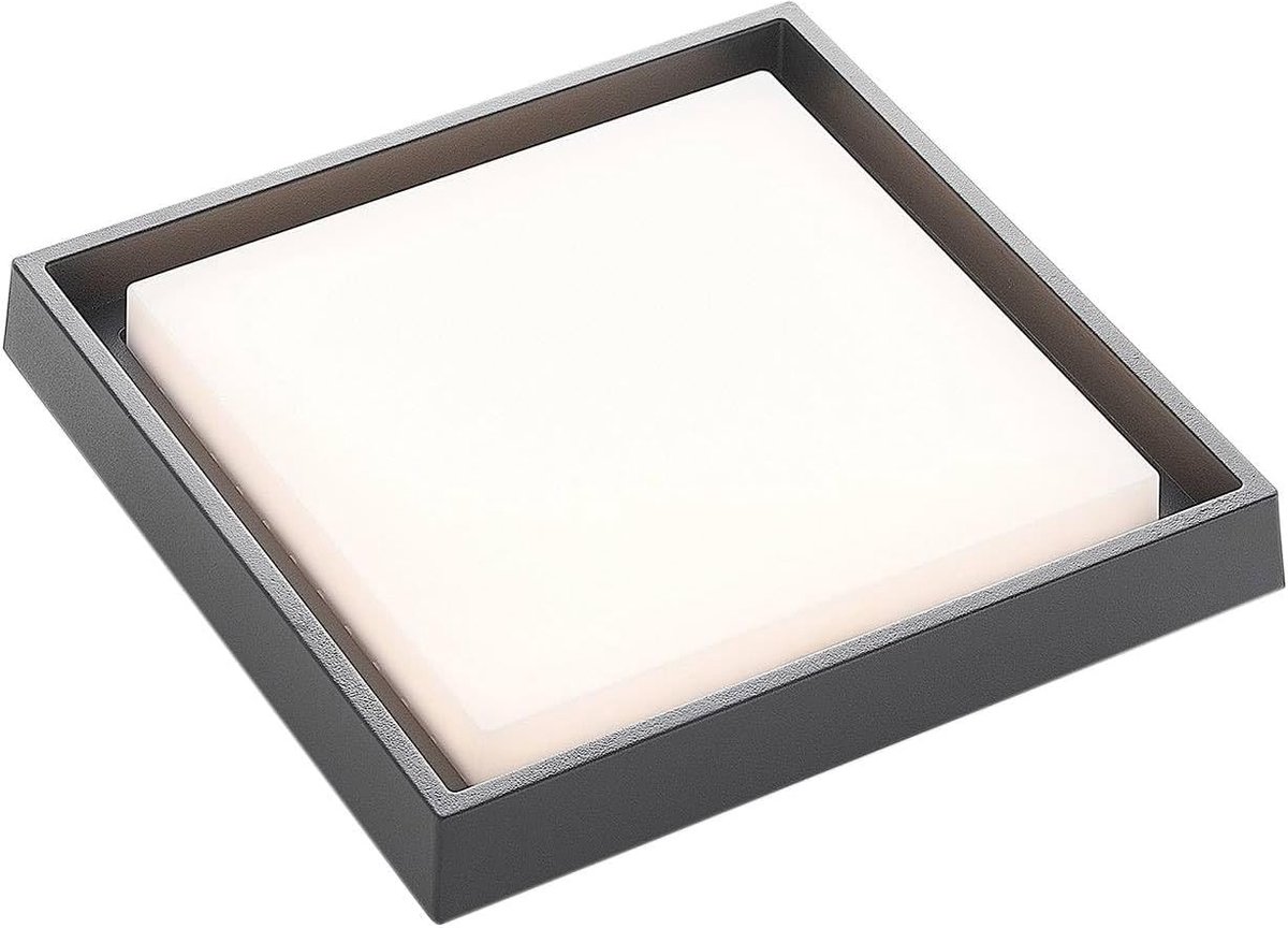 LED plafondlamp Birta (modern) in Alu uit aluminium, inclusief lichtbron - plafonnière plafondverlichting