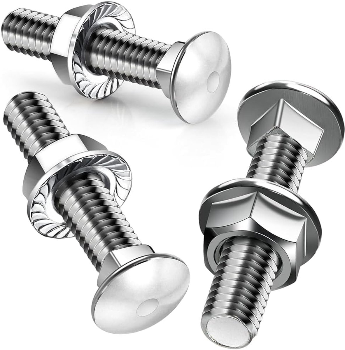 25 stuks slotschroeven, M5 x 50 mm, slotschroeven, platte kopschroeven met flensmoeren, M5 moer DIN 6923, bandschroeven voor industriële machines, woondecoratie, bouw