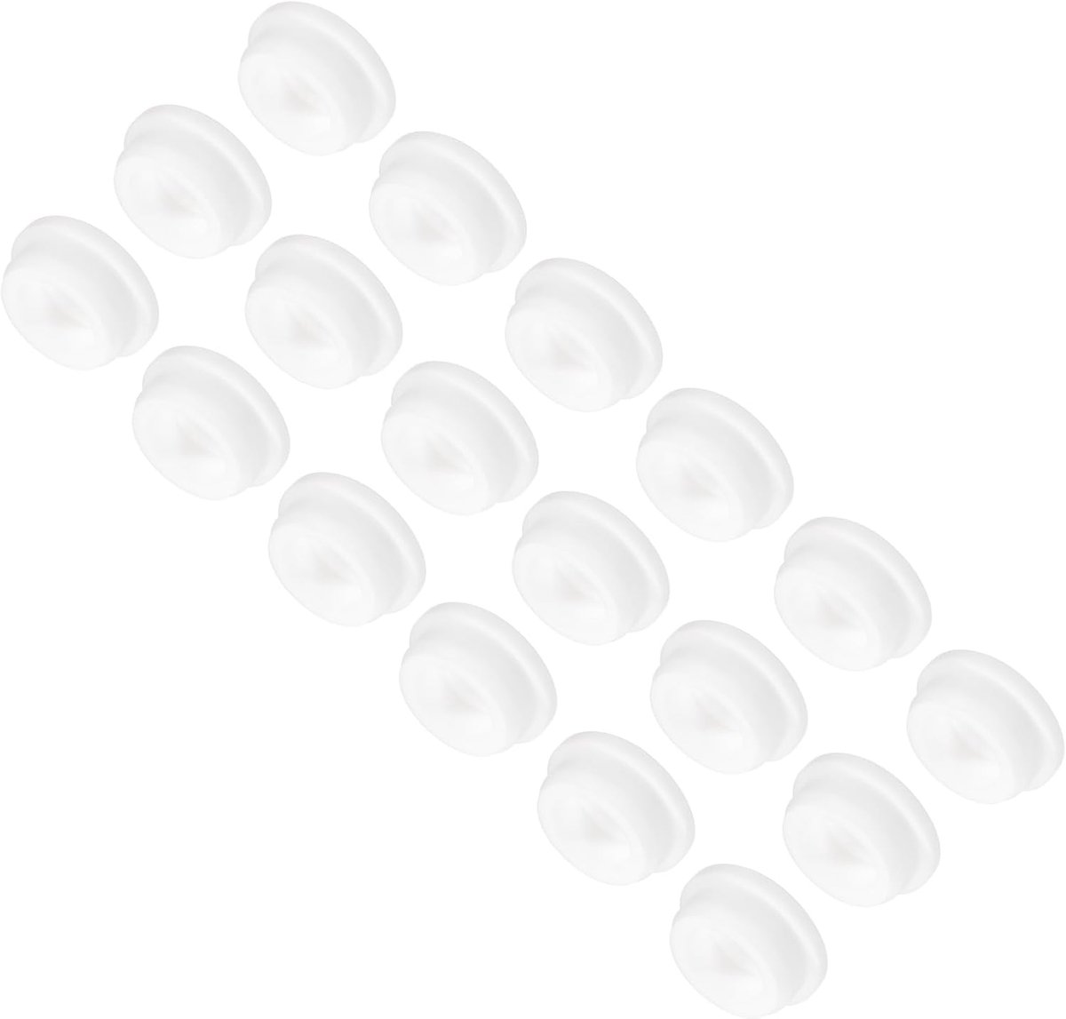 18 stuks T-vormige siliconen stoppen 31,3 mm 1 1/4 inch dia snap-in stopgat afdichting afdekking ronde rubberen stoppen voor keuken rubberen schotten waterdichte afdichtstop wit
