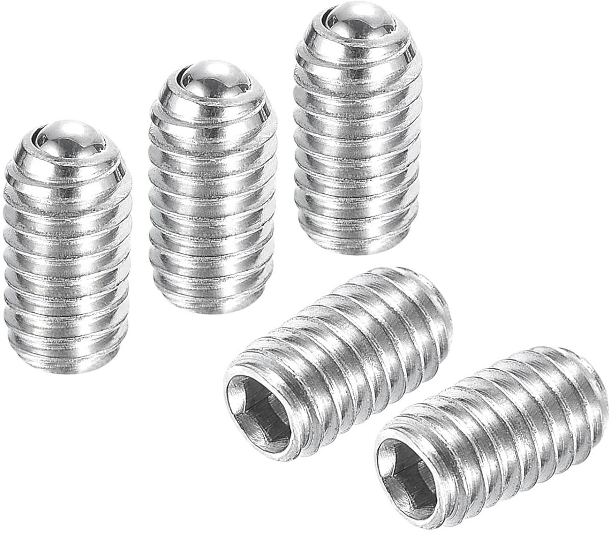 Kogelkopschroeven, M4 x 8 mm roestvrij staal 304 metrische veer zeskant bus 15 stuks