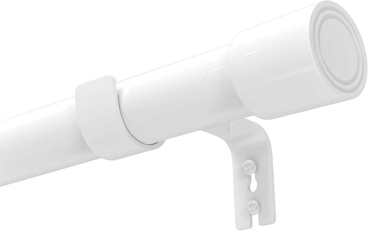 Gordijnrails 60-135cm - Zilverkleurig - Eenvoudig te monteren - Perfect voor elke kamer - ShopVlot