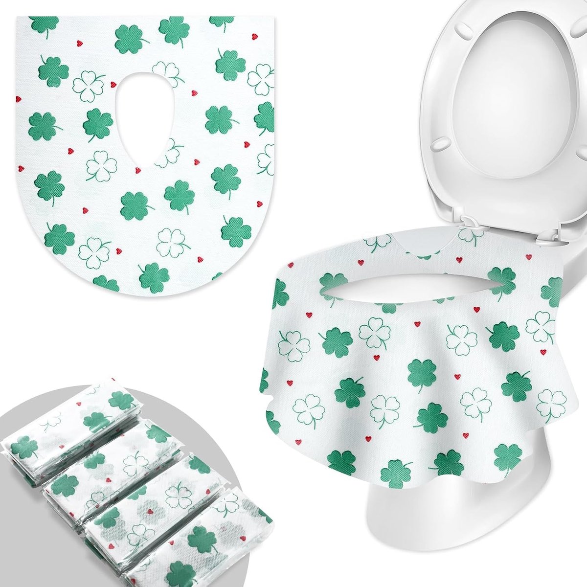 SnelShoppen - 20 Stuks Wegwerp Toiletstoelhoezen - Extra Groot 60X64 cm - Waterdichte Potje Stoelbeschermers voor Peuters, Zindelijkheidstraining en R