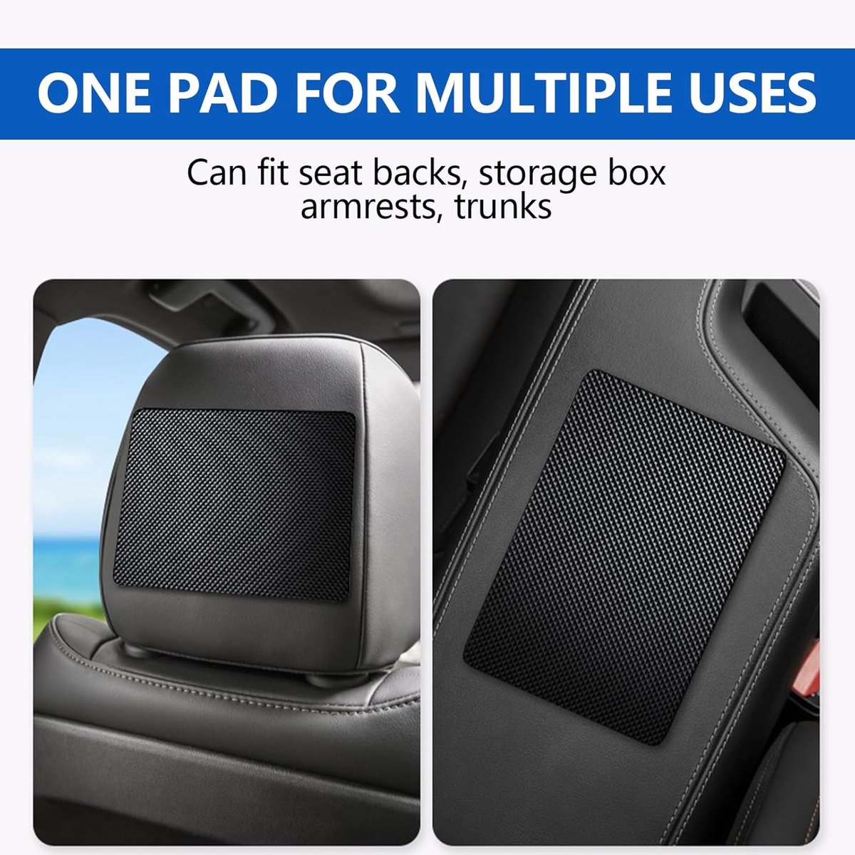 Dashboardmat 27 x 15 cm - Silicone antislip mat - Set van 2 - Ideaal voor extra grip in de auto - ShopVlot