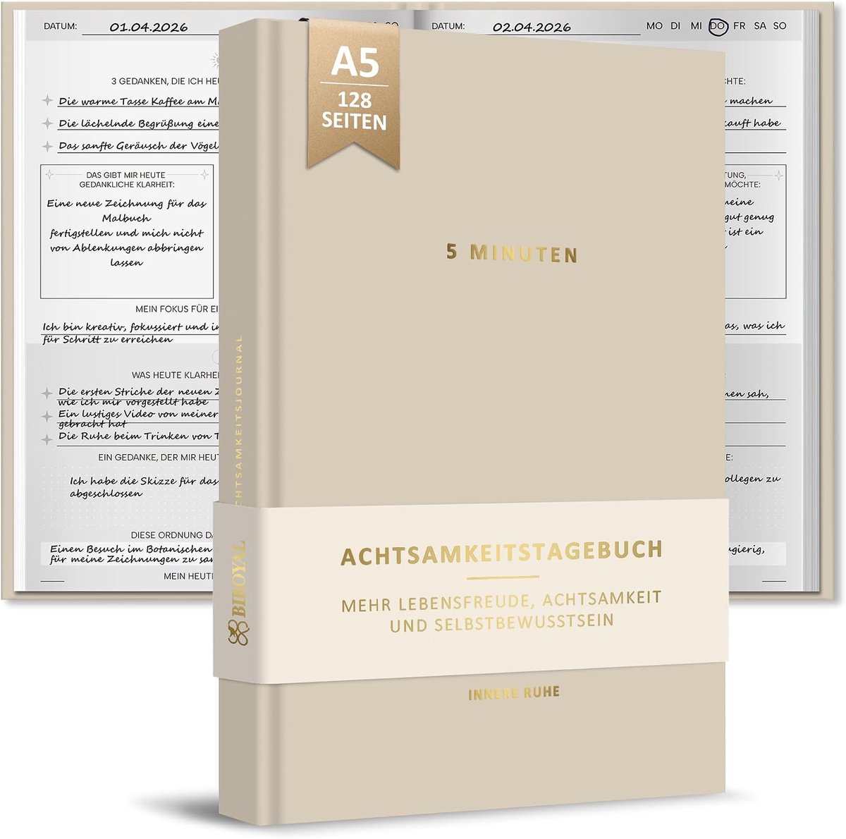 Dagboeken beige - 200 pagina's - handgemaakt - perfect voor persoonlijke notities - SnelShoppen