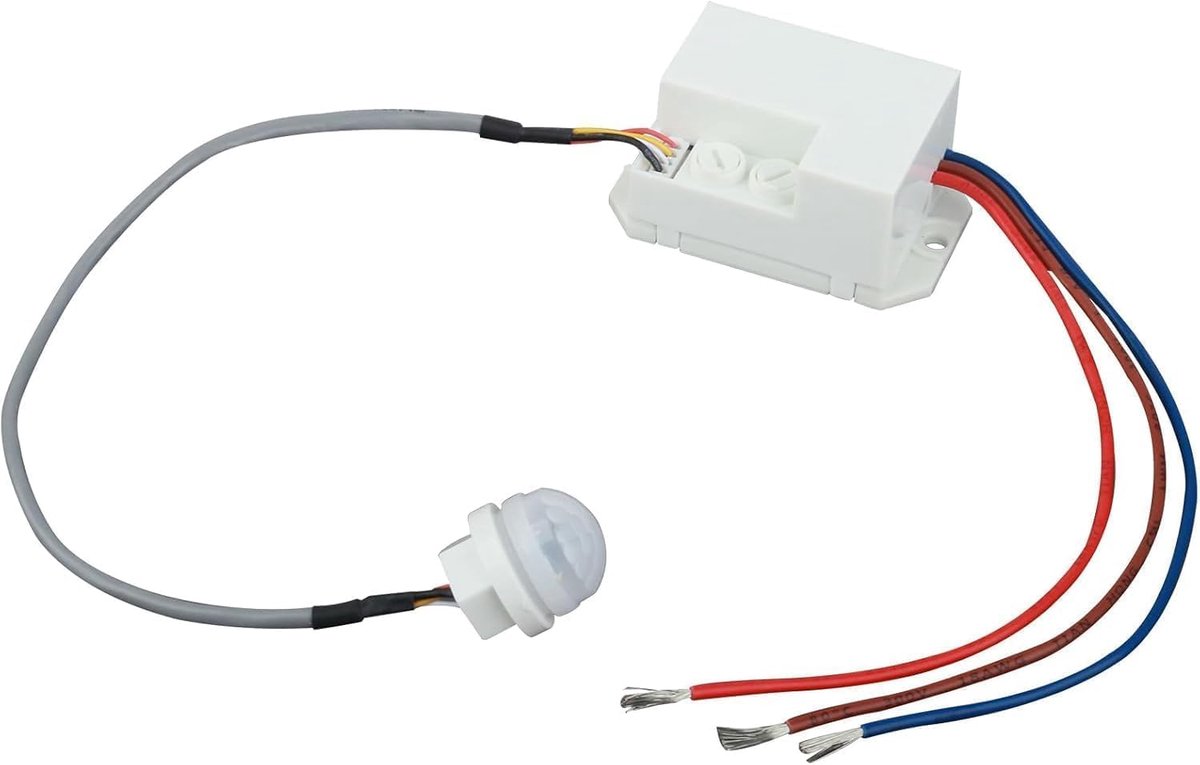 Mini infrarood bewegingsdetector - Flush-mounted 230 V - Automatische schakelaar - Ideaal voor binnengebruik - SnelShoppen