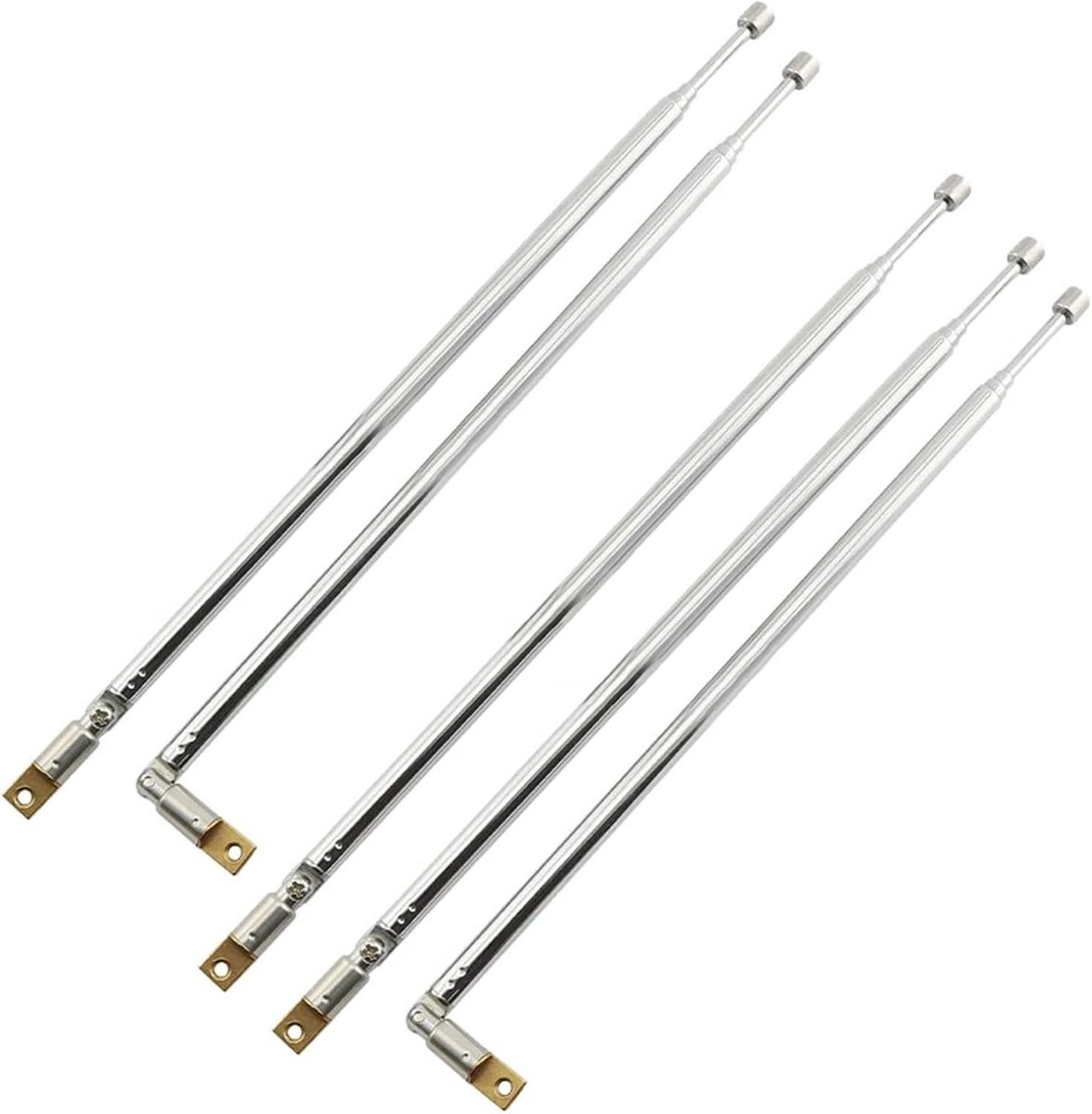 FM Antenne telescopisch 61cm - 4 secties - 360° verstelbaar - voor radio en speelgoed - SnelShoppen