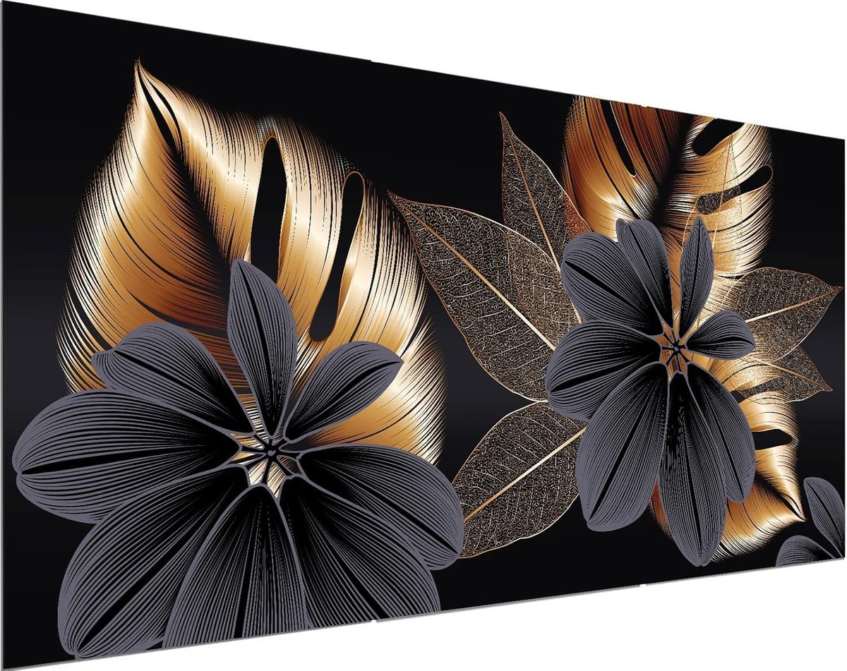 Schilderen op nummer volwassenen bloemen groot 40 x 80 cm - knutselset met acrylverf en penselen - SnelShoppen