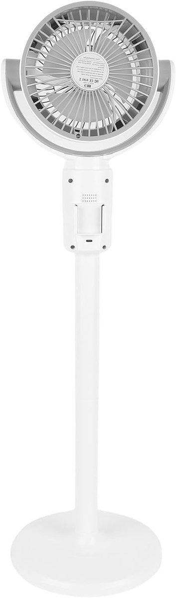Staande Ventilator - Vloerventilator Oscillerend - Comfort Verhogend - 180 Graden Verticaal - 43 x 31 x 17 cm - Wit