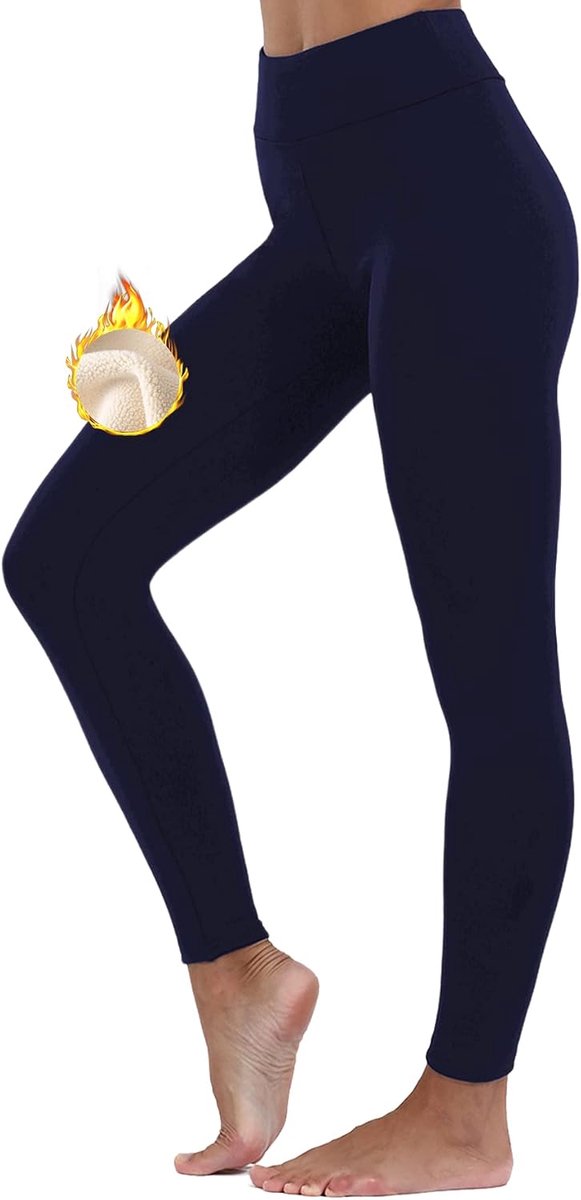 Thermoleggings voor vrouwen - warme fleece - hoge taille - soepel en comfortabel voor de winter - SnelShoppen