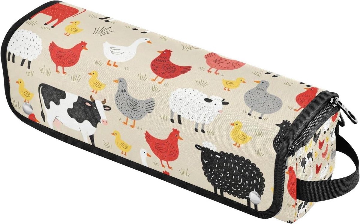 Reistas Hittebestendige Mat - Haarstyling Organizer - Reizen en Opslag - Magnetisch Afneembaar - 37 cm - Beige