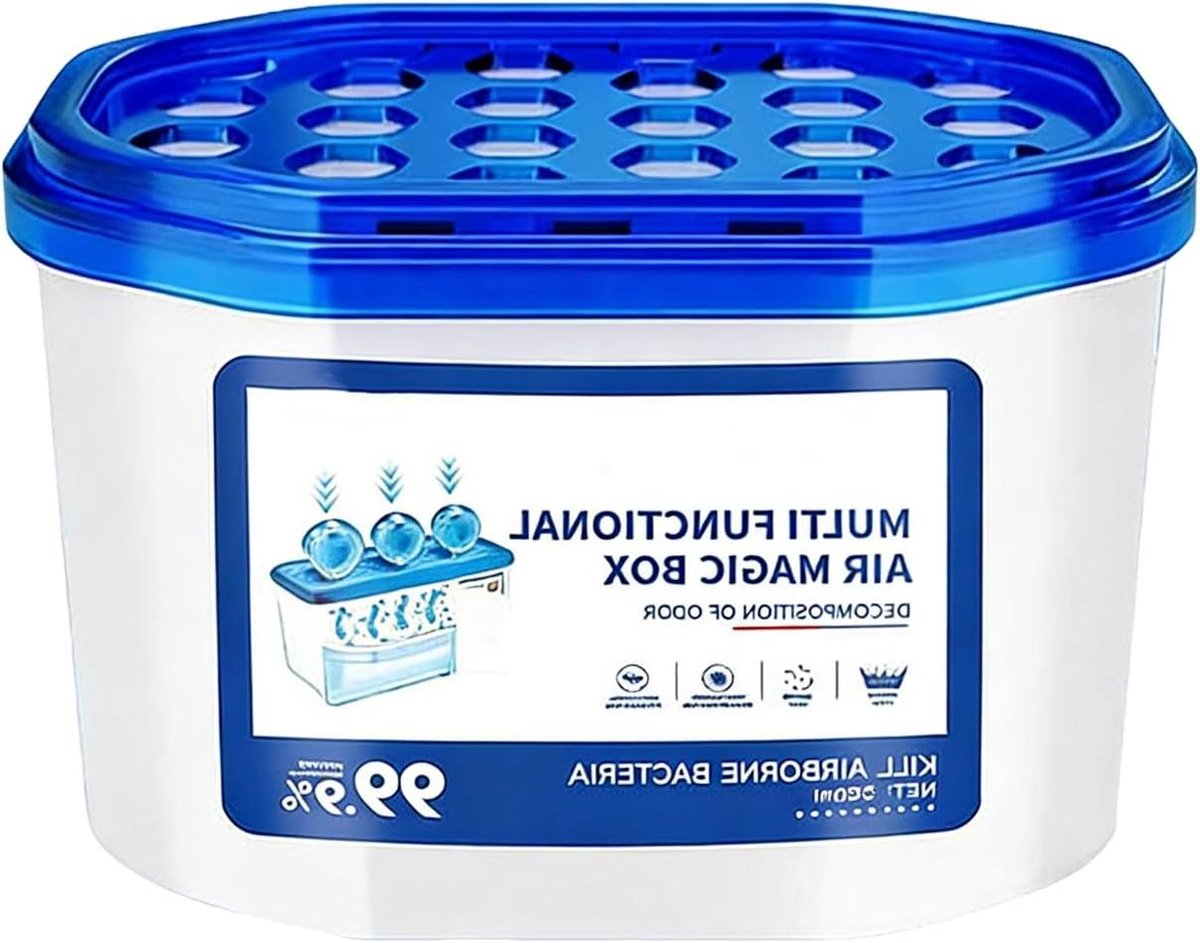 Luchtreiniger Stofafscheider - Clean Box Deeltjesfilter - Frisse Lucht Creëren - Stille Continue Werking - 350 ml - Wit
