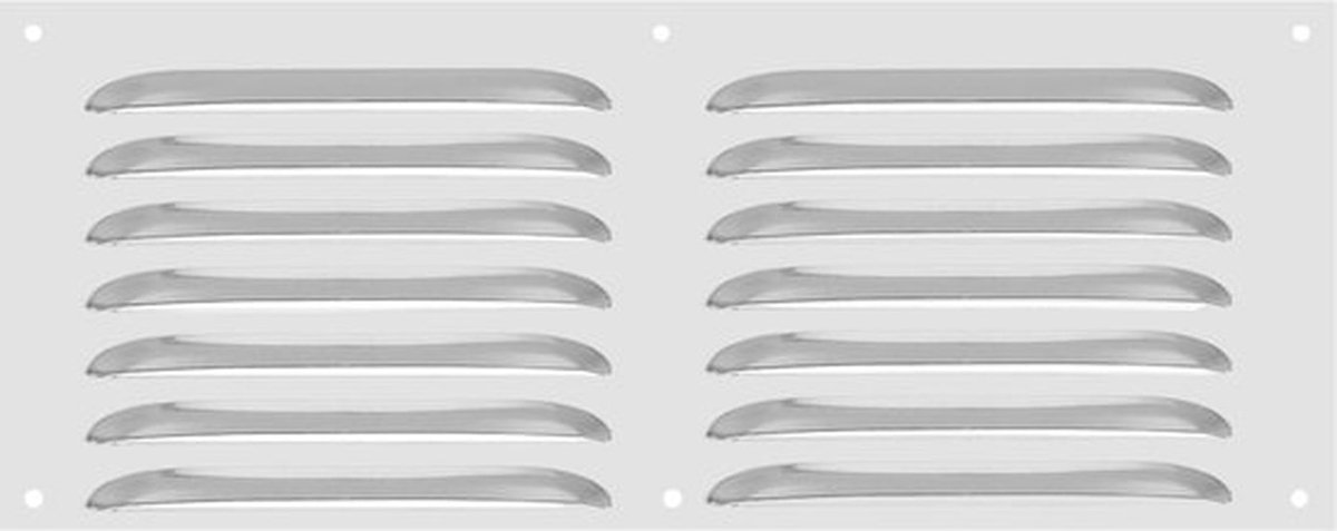12x6 Inch Aluminium Ventilatiecover - Luchtrooster voor Badkamer, Keuken, Woonkamer - Zilver