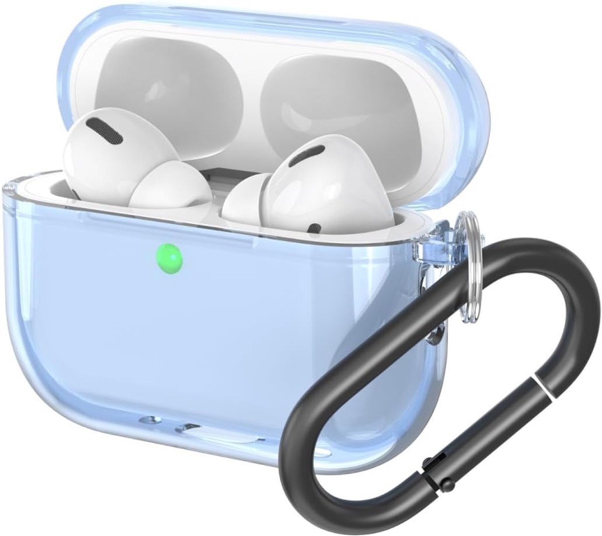 Case voor AirPods Pro 3 - TPU schokbestendig - transparant blauw - perfect passende bescherming - ShopVlot