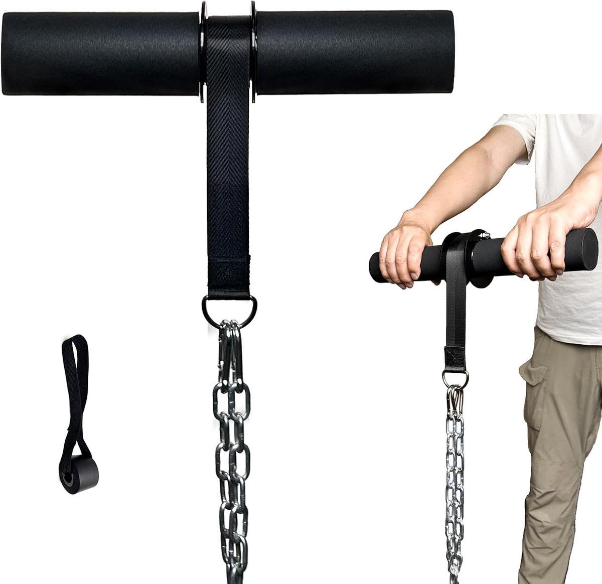Forearm Roller - Dikke Handgreep - Stalen Constructie - Versterk je Pols- en Armspieren - ShopVlot