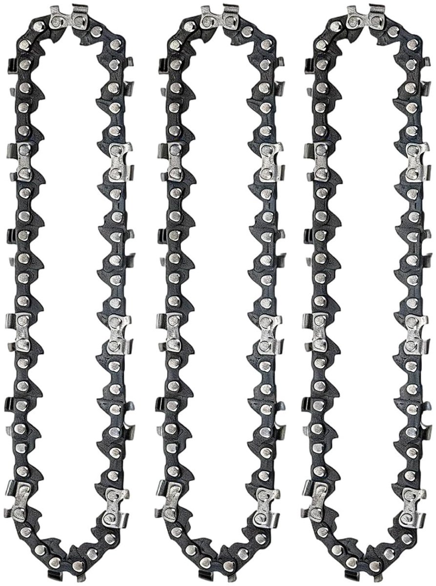 Vervangende zaagketting 15 cm - 3 stuks mini-kettingzaagketting - 65 mangaanstaal - hoge slijtvastheid voor tuinbouw - ShopVlot