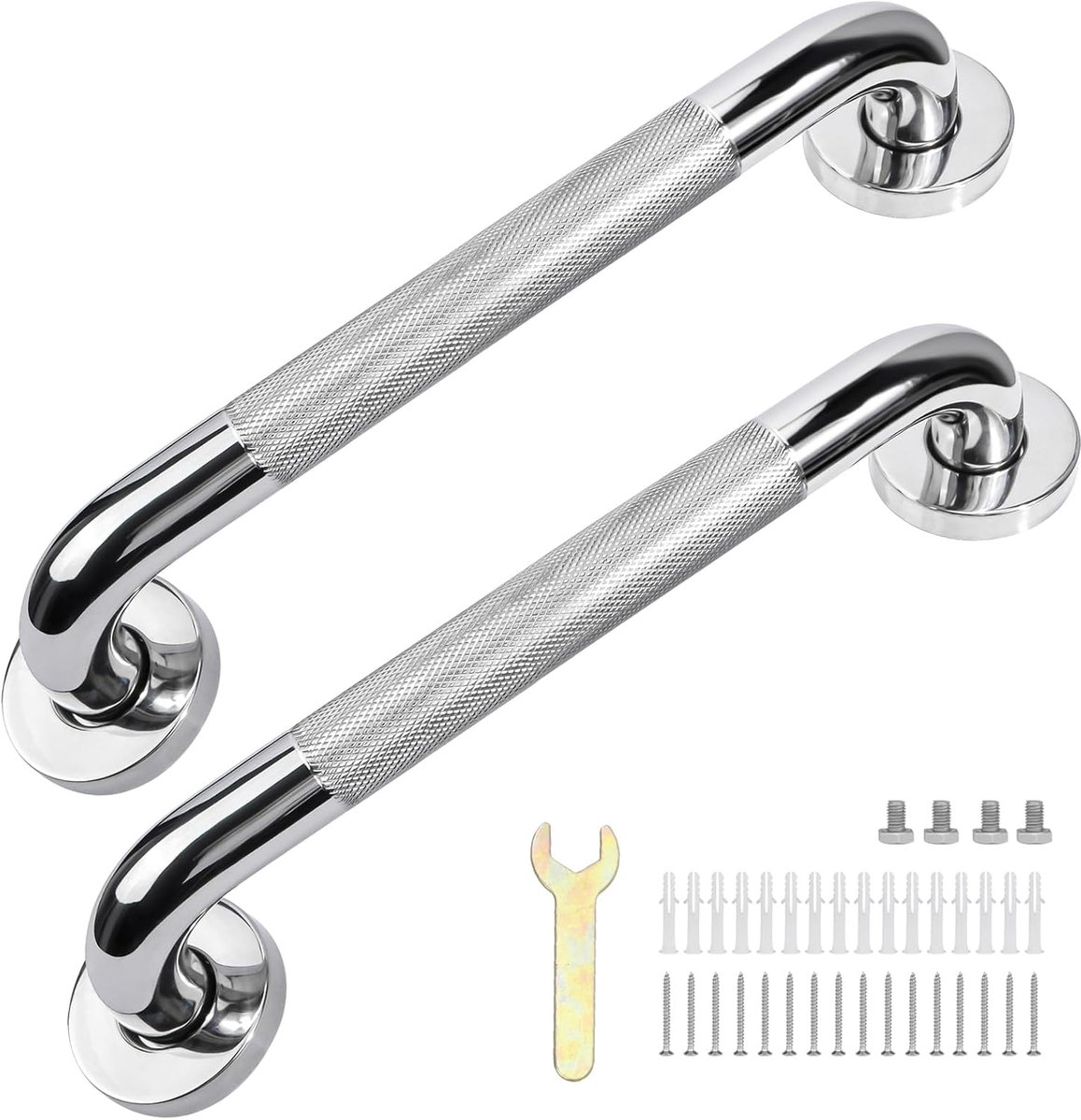 Badkamerhandgreep 30cm - RVS304 - Antislip - Voor ouderen en zwangeren - ShopVlot