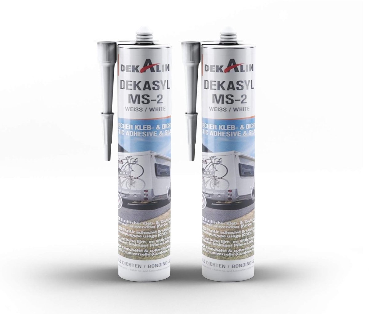 Dekalin DEKAsyl MS 2 - 290 ml - Wit - Multifunctionele lijm en kit voor caravan - ShopVlot