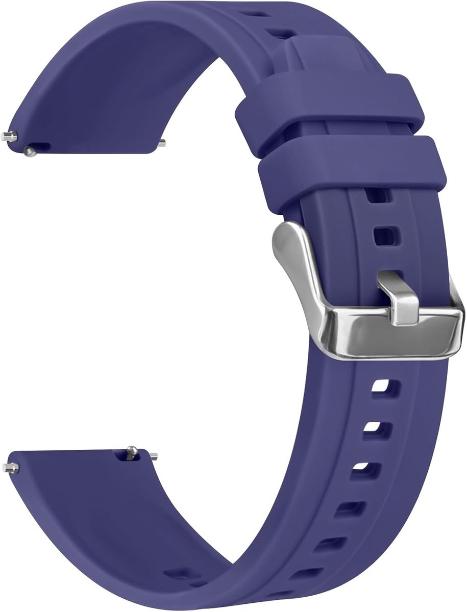 Horlogebandje 22 mm - siliconen - met snelsluiting - comfortabel en stijlvol - ShopVlot
