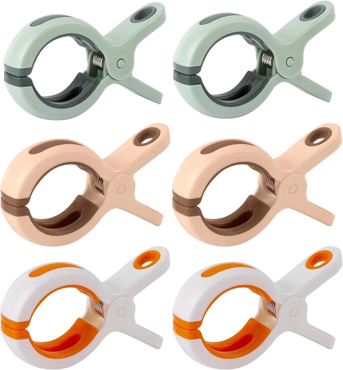 Strandhanddoek Klemset 6 Stuks - Grote Clip met Sterke Handgreep - Ideaal voor Handdoeken en Dekens - ShopVlot