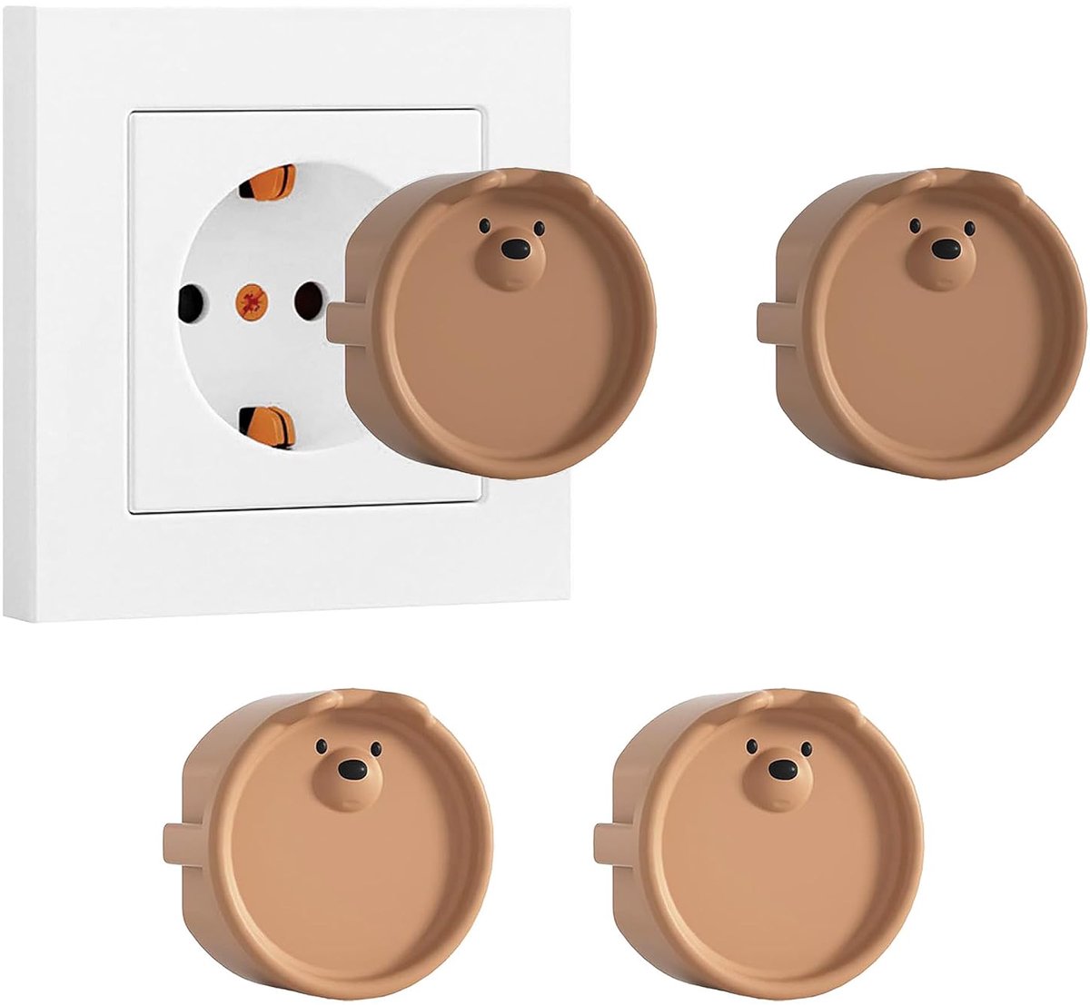 Siliconen doosje voor stopcontacten - decoratieve covers - stof- en spatbestendig - ShopVlot