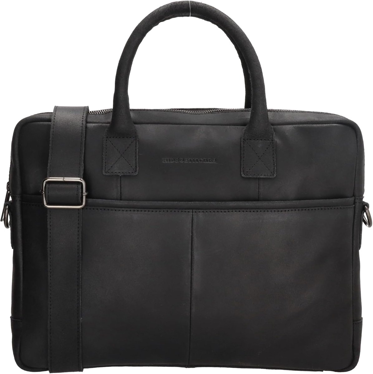 Werktas voor heren 15,6 inch - leren laptoptas - zakelijke aktetas - perfect voor kantoor - ShopVlot