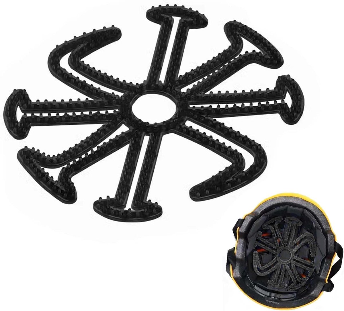 voerpads fietshelm vervangingskussen helmen Quick Dry helmen binnenkussen siliconen voering voor fietshoofdafdekking ademend kussen voor wielrennen, skaten en motorfiets, zwart