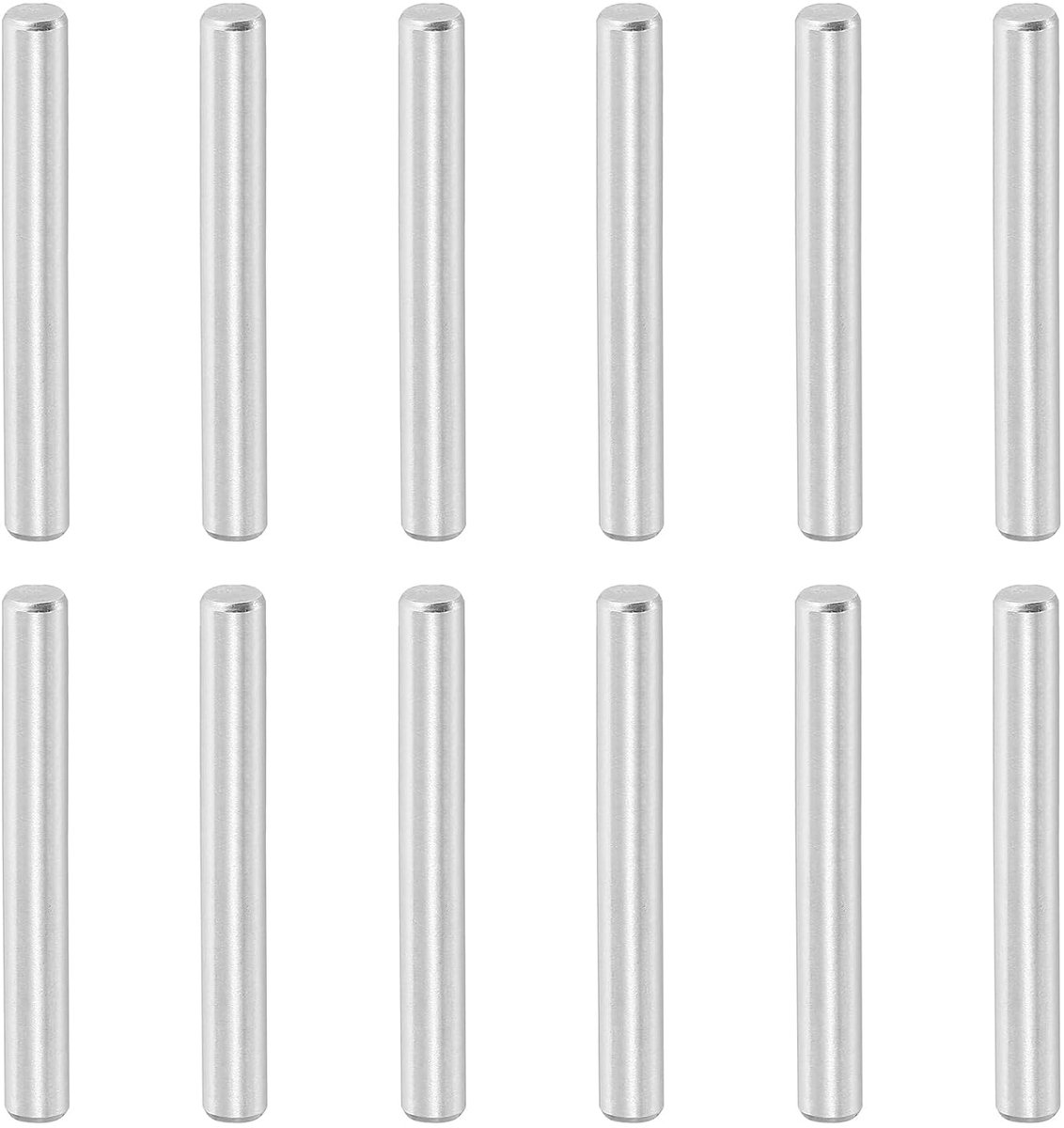 12 stuks cilindrische bouten van roestvrij staal 316, 4 x 45 mm, bevestigingselementen voor machinebouw, installatie van meubels, doe-het-zelfprojecten, zilvertint