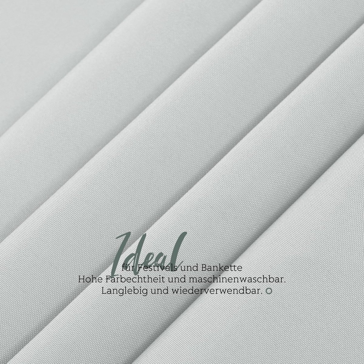 Tafelkleden voor biertentgarnituur, lichtgrijs | 250 x 100 cm, ondoorzichtig, wasbaar polyester tafelkleden voor 50 en 70 cm brede biertafels en biertentsets