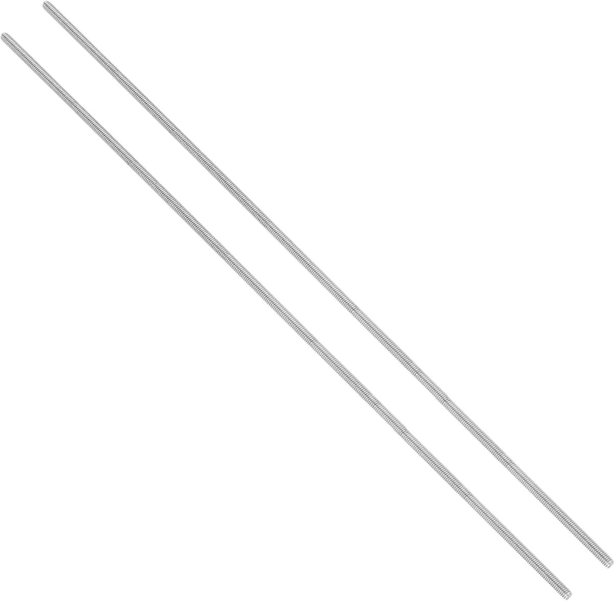 2 stuks schroefdraadstang #8-32 UNC 400 mm lengte, 304 roestvrij staal volledige schroefdraadstang schroefdraad rechtse schroefdraad voor ankerbouten, klemmen, hangers en U-bouten