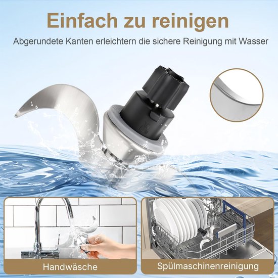 Deegmes voor Vorwerk Thermomix TM31, roestvrij stalen deegmengmes, geen deegresten, snelle reiniging, mixmes, reserveaccessoires voor Thermоmix TM31 keukenmachine, reserveonderdelen voor TM31 — afbeelding 5