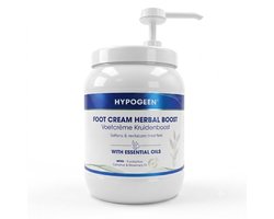 Hypogeen Voetcrème Kruidenboost - 1500ml Pompflacon - Hypoallergene & Hydraterende Voetverzorging - Met Lavendel, Dennennaald & Eucalyptus - Mild voor Gevoelige Voeten - PH-neutraal