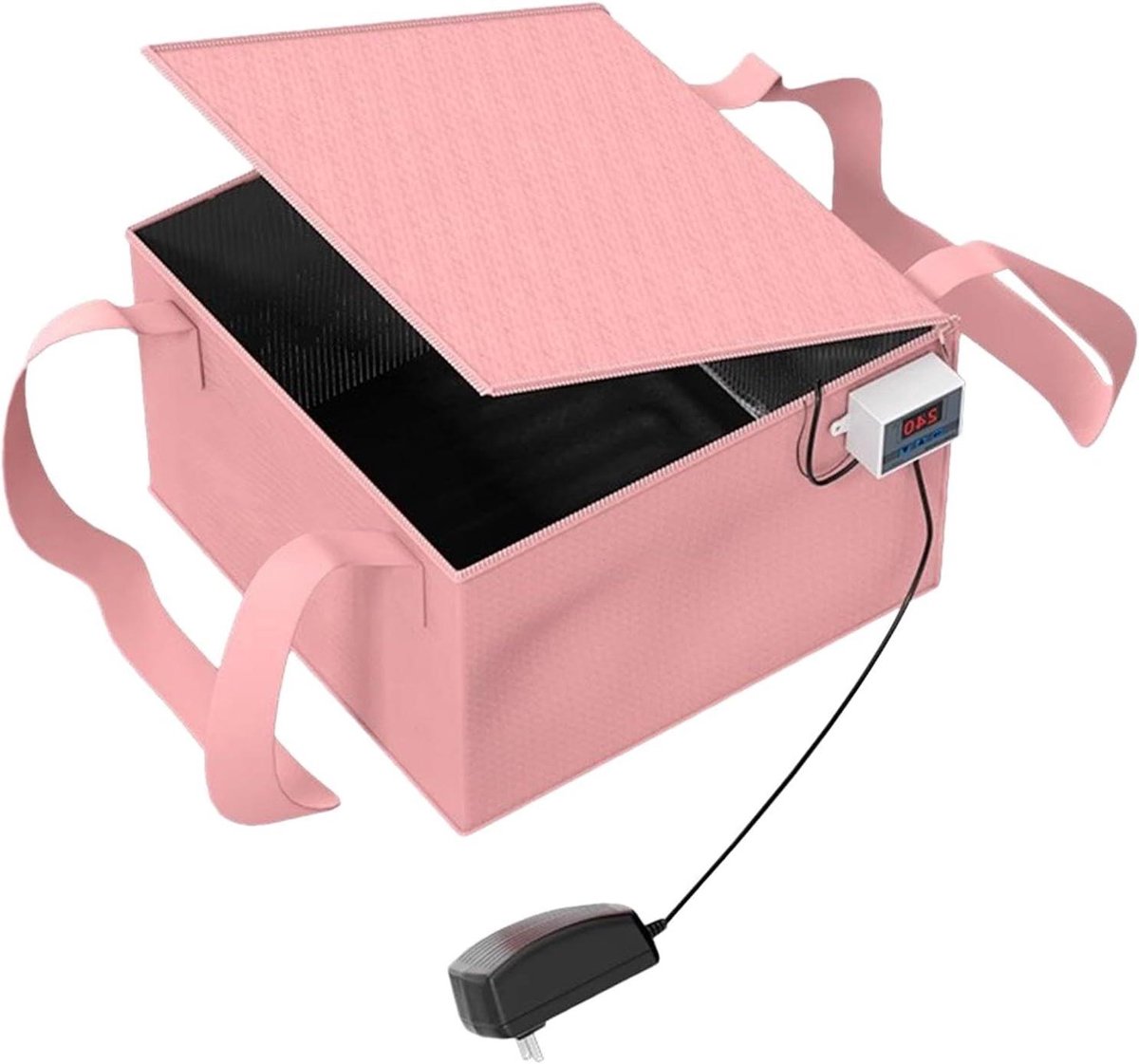 Warmhoudbox Brooddeeg - Gistbox Fermentatie - Deeg Laten Rijzen - Instelbare Temperatuur - 30 x 29 x 19 cm - Meerkleurig