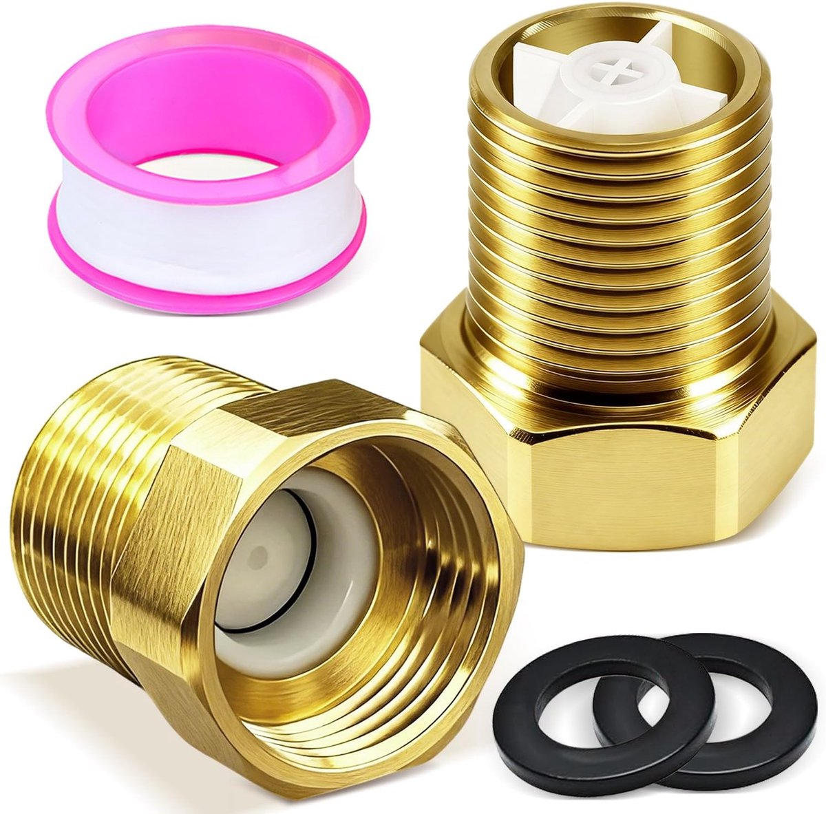 Terugslagklep, terugslagklep met binnendraad en buitendraad, voor badkamer, waterpijp, wasmachinewater (2,5 cm)