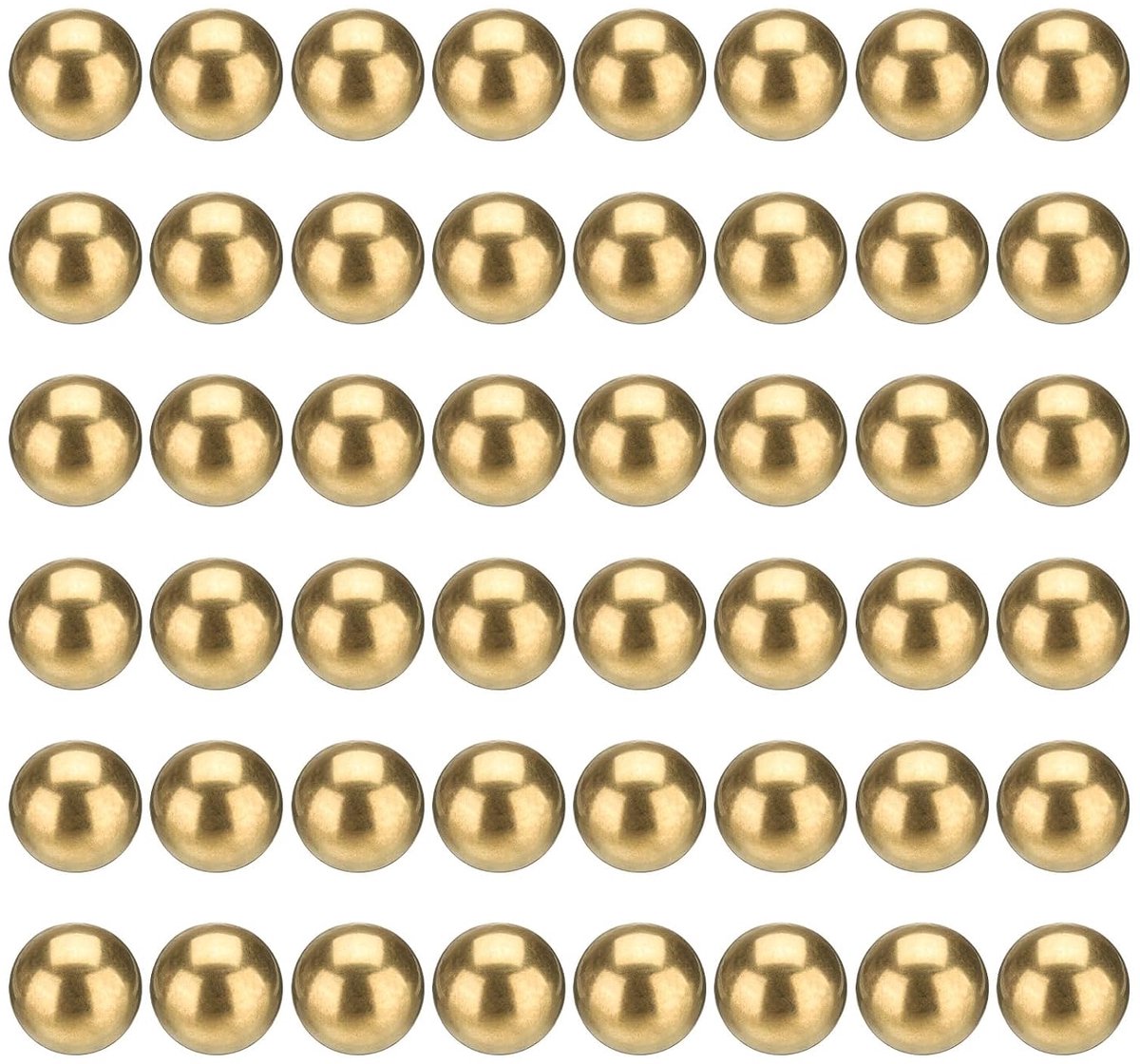 50 stuks lagerkogels, 10 mm diameter lagerkogels van messing H62 massief precisie, bollen van industrieel messing voor mechanica, auto en doe-het-zelf