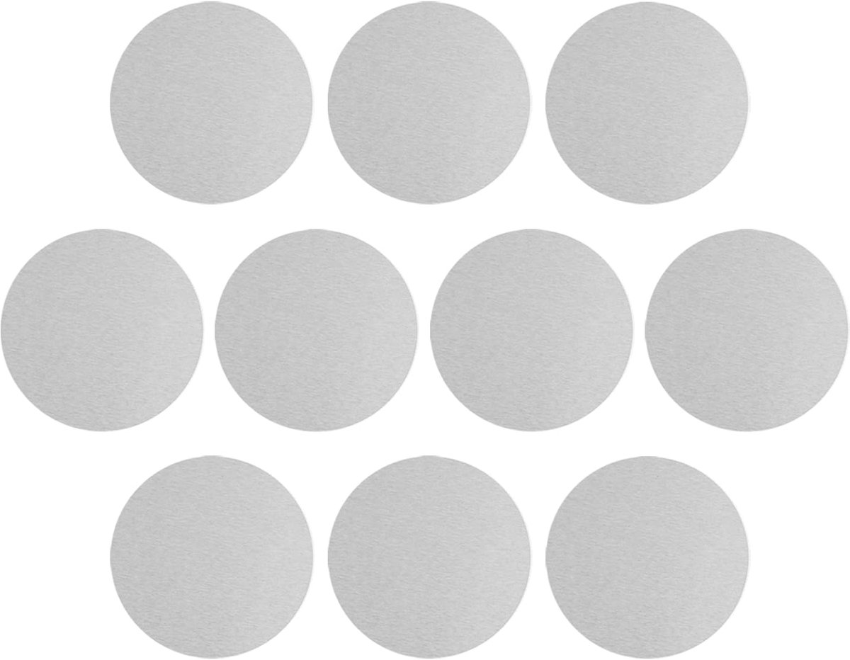 Aluminium ronde plaat, 10 stuks, 100 mm diameter x 1,5 mm dik, hoogwaardige aluminium plaat, rond, van 6061 aluminium, nauwkeurige metalen schijf voor doe-het-zelf knutselen, modelbouw en