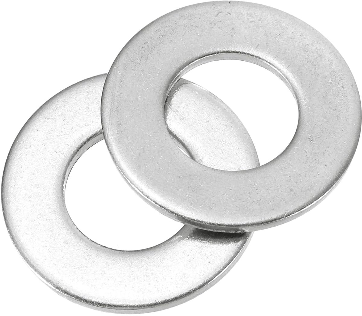 25 stuks M12 304 roestvrijstalen platte afdichtingen, gladde sluitringen, 12 mm ID, 28 mm OD, 2 mm dik, platte afstandhouders voor schroeven, bouten, tuinarmatuur, sanitair, zilver