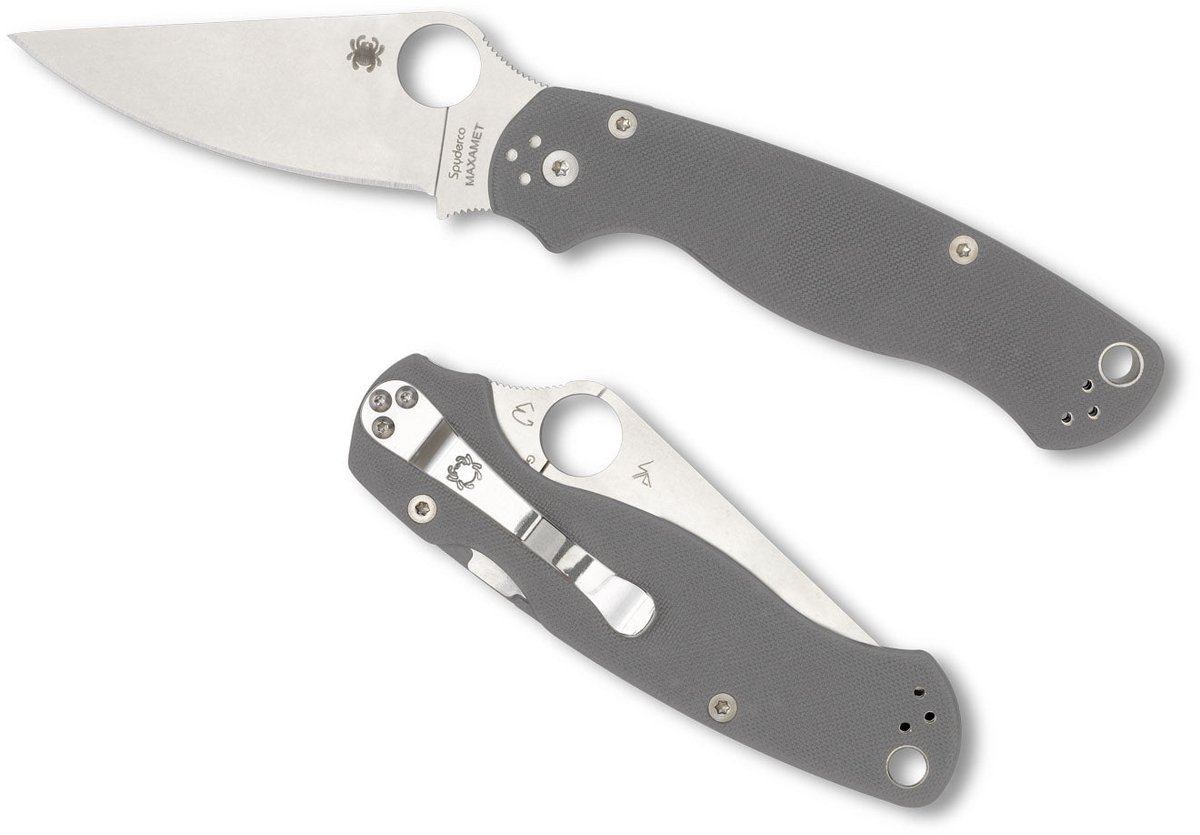 Spyderco Paramilitary 2 Gray Maxamet PE