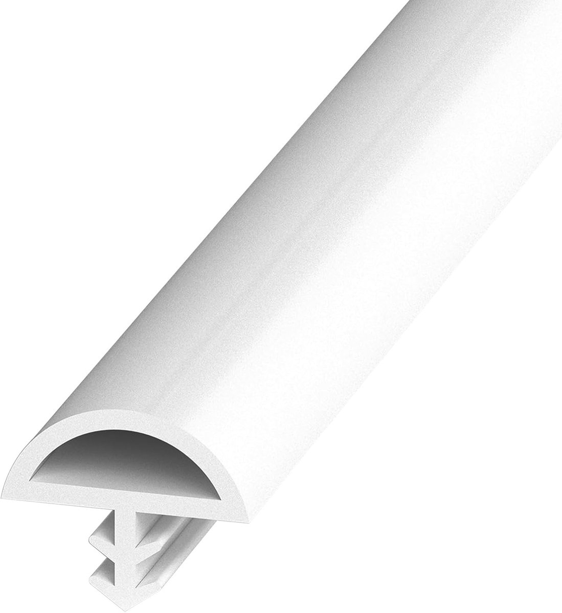 Deurafdichting, 5 m/10 m/30 m deurafdichting, rubberen afdichting, wind- en regenbestendig, kozijnafdichting voor deuren en ramen (wit, 12 x 5 mm x 5 m)