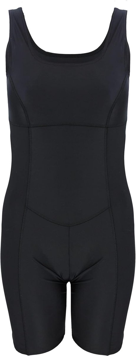Dames Badpak met Been Shortybadpak Gesloten Rug