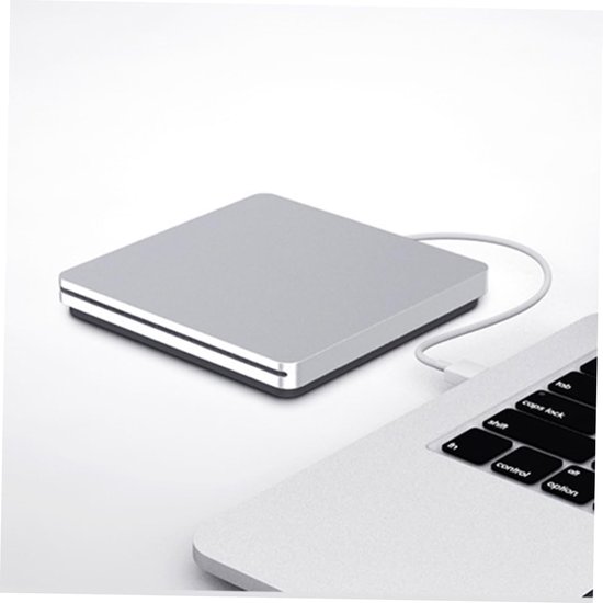 Externe Dvd Brander - Draagbare Schrijver - Data Back-up - Ultradun Ontwerp - 14.2 cm - Zilver — afbeelding 3