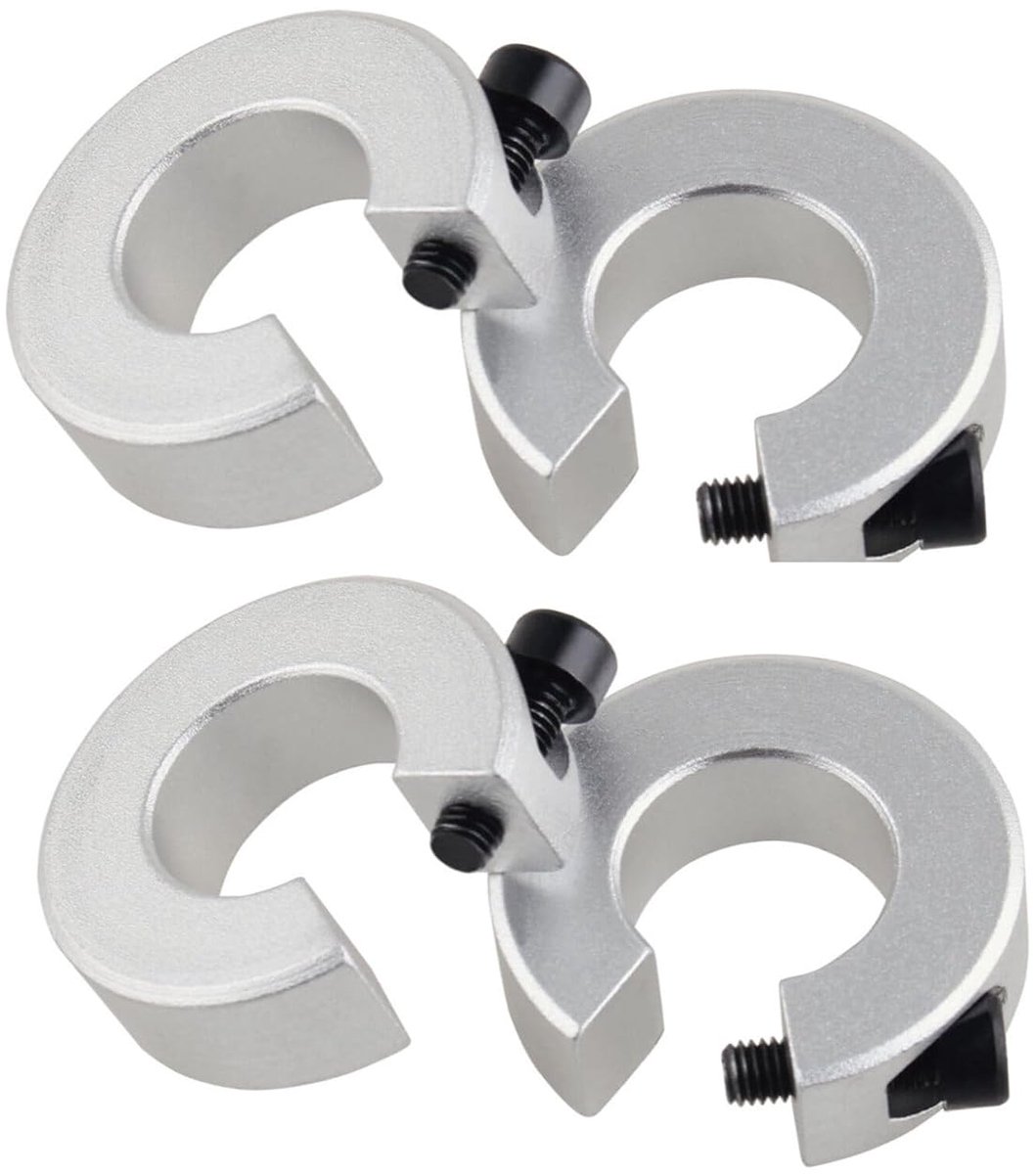 Geleiding SBR16, 2 x lineaire rails en 4 x lagerblokken, CNC-onderdelen voor 3D-printer (4 x SBR16 railstopper)